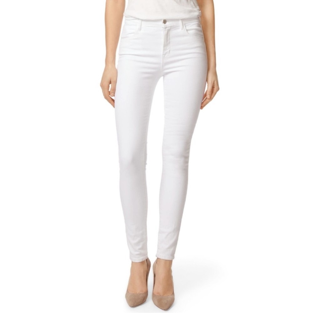 NWOT J Brand Maria High Rise White Jeans